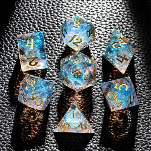 Merchant Guild House - Dice - Luster Gold - Sharp Edge Resin - Cardboard Memories Inc.