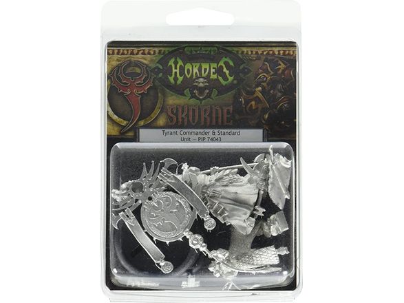 Collectible Miniature Games Privateer Press - Hordes - Skorne - Tyrant Commander and Standard Bearer - PIP 74043 - Cardboard Memories Inc.