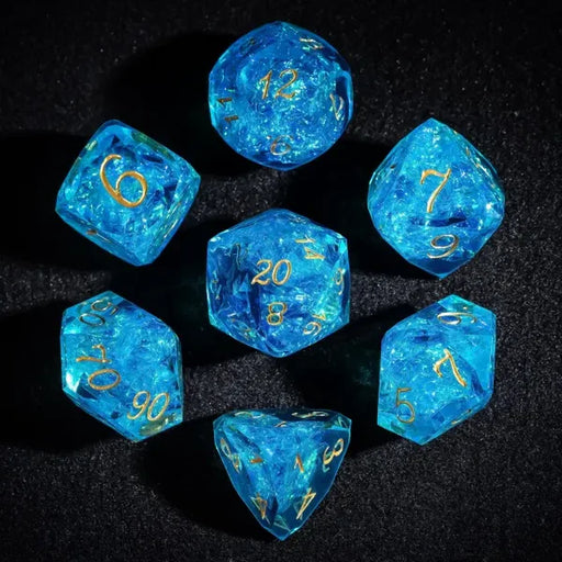 Merchant Guild House - Dice - Glacierheart - Gem Cut Resin - Cardboard Memories Inc.
