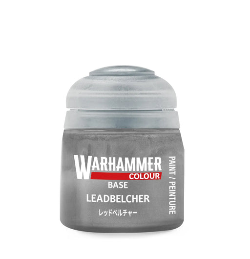 Paints and Paint Accessories Warhammer Colour - Base - Leadbelcher - 21-28 - Cardboard Memories Inc.