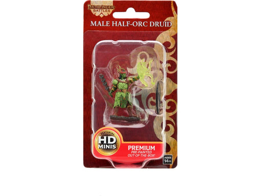 Role Playing Games Paizo - Pathfinder Battles - Premium Painted Figure - Half-Orc Druid Male - 77511 - Cardboard Memories Inc.