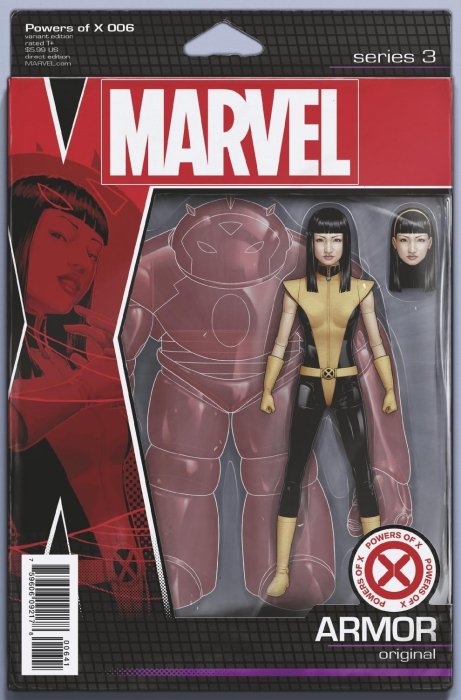 Comic Books Marvel Comics - Powers of X 006 of 6 - Christopher Action Figure Variant (Cond. VF) - 3913 - Cardboard Memories Inc.