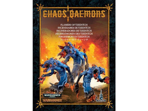 Collectible Miniature Games Games Workshop - Warhammer Fantasy and 40K - Chaos Daemons - Flamers of Tzeentch - 97-13 (2012 Production) - Cardboard Memories Inc.