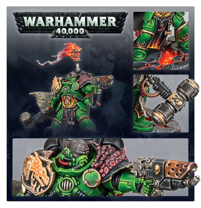 Collectible Miniature Games Games Workshop - Warhammer 40K - Salamander - Adrax Agatone - 55-17 - Cardboard Memories Inc.
