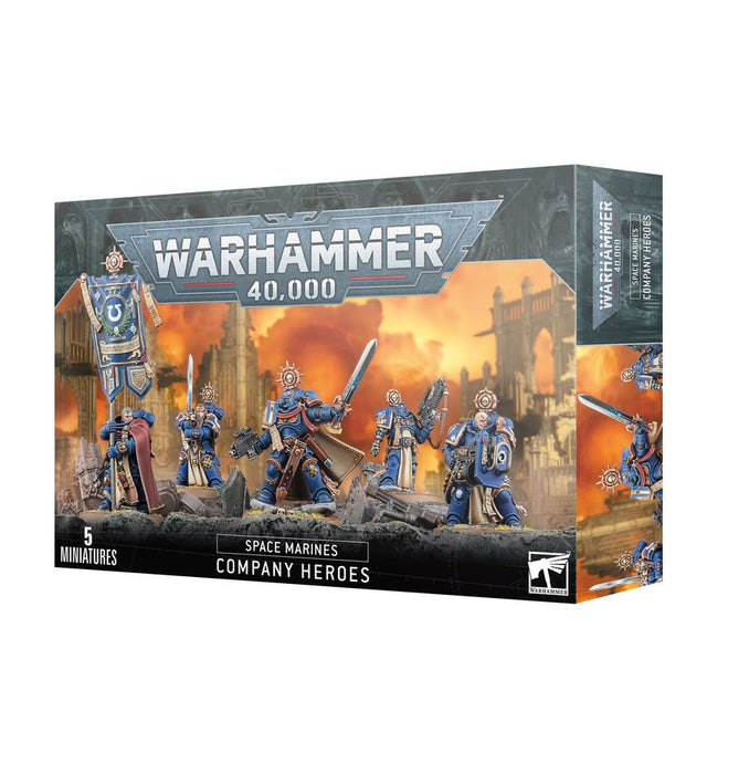 Collectible Miniature Games Games Workshop - Warhammer 40K - Space Marines - Company Heroes - 48-08 - Cardboard Memories Inc.