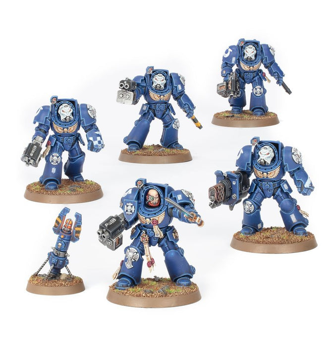 Collectible Miniature Games Games Workshop - Warhammer 40K - Space Marines - Terminator Squad - 48-90 - Cardboard Memories Inc.