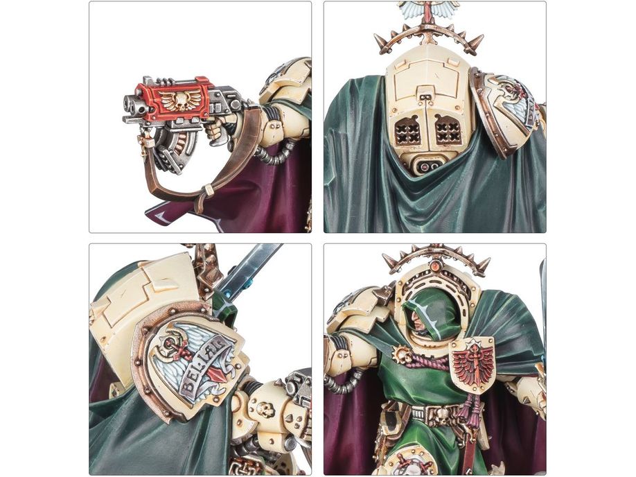 Collectible Miniature Games Games Workshop - Warhammer 40K - Dark Angels - Belial Grand Master of the Deathwing - 44-23 - Cardboard Memories Inc.
