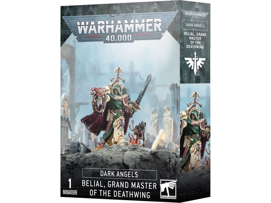 Collectible Miniature Games Games Workshop - Warhammer 40K - Dark Angels - Belial Grand Master of the Deathwing - 44-23 - Cardboard Memories Inc.