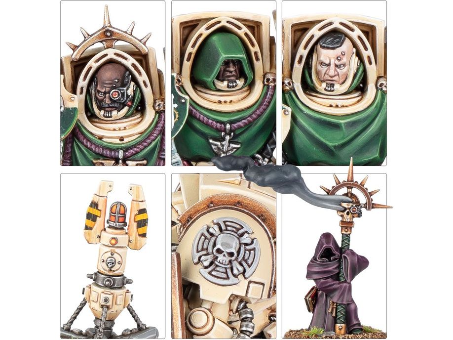 Collectible Miniature Games Games Workshop - Warhammer 40K - Dark Angels - Deathwing Knights - 44-22 - Cardboard Memories Inc.