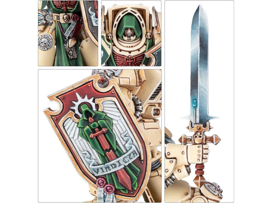 Collectible Miniature Games Games Workshop - Warhammer 40K - Dark Angels - Deathwing Knights - 44-22 - Cardboard Memories Inc.