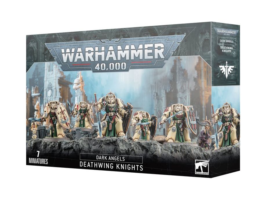 Collectible Miniature Games Games Workshop - Warhammer 40K - Dark Angels - Deathwing Knights - 44-22 - Cardboard Memories Inc.