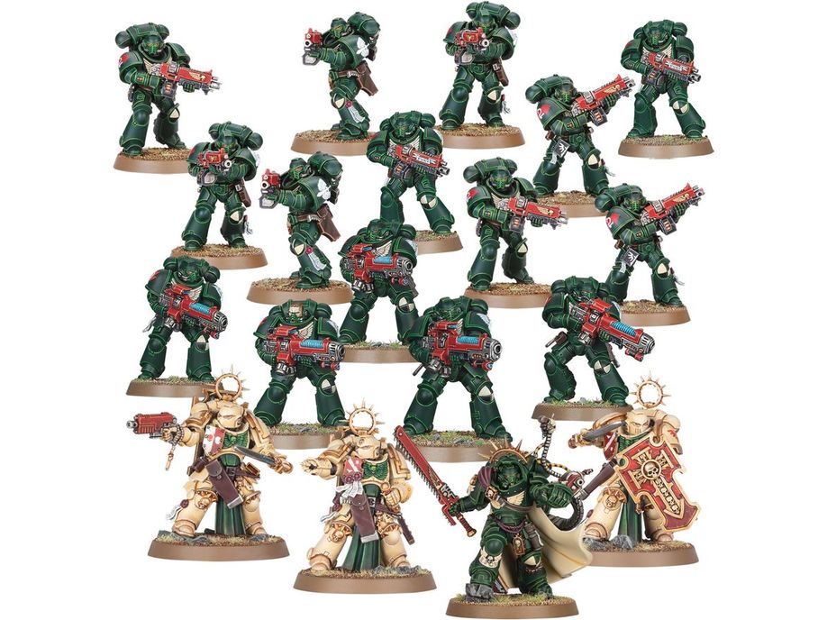 Collectible Miniature Games Games Workshop - Warhammer 40K - Dark Angels - Combat Patrol - 73-44 - Cardboard Memories Inc.