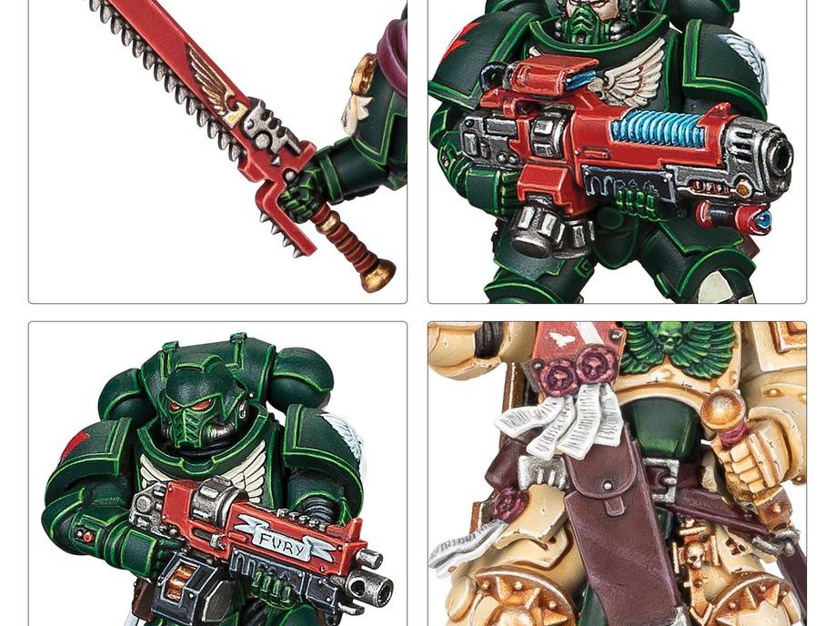 Collectible Miniature Games Games Workshop - Warhammer 40K - Dark Angels - Combat Patrol - 73-44 - Cardboard Memories Inc.