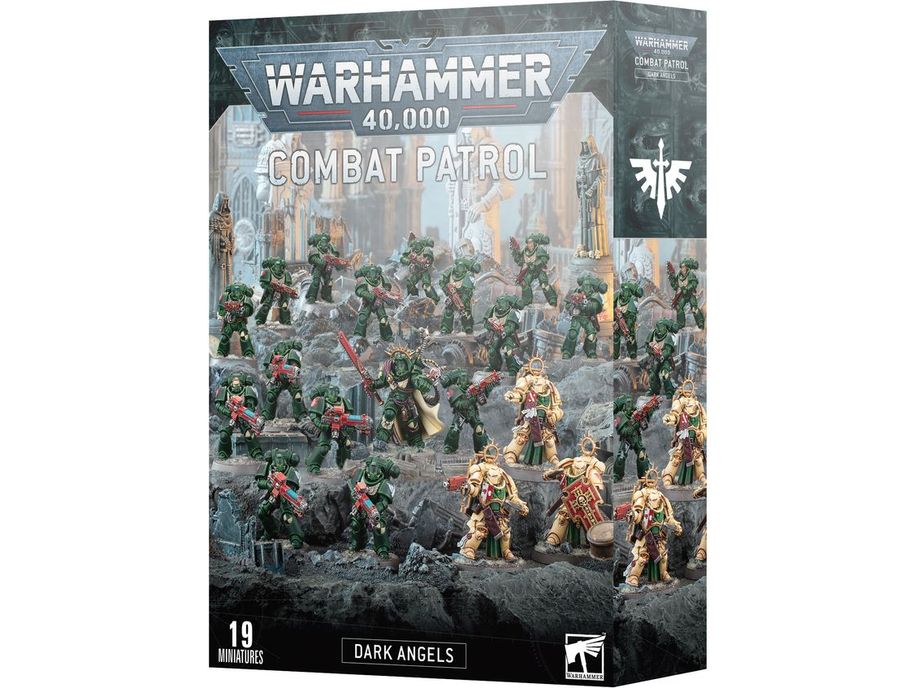 Collectible Miniature Games Games Workshop - Warhammer 40K - Dark Angels - Combat Patrol - 73-44 - Cardboard Memories Inc.