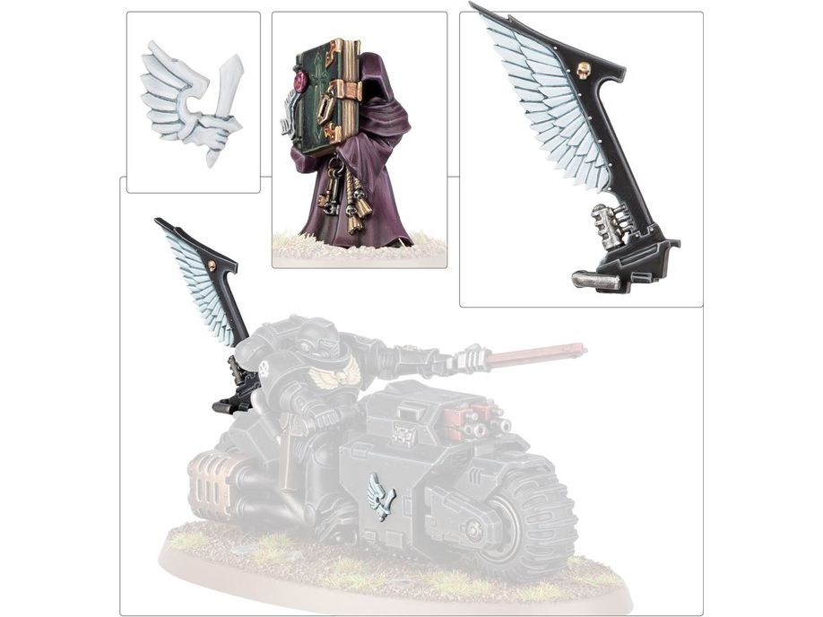 Collectible Miniature Games Games Workshop - Warhammer 40K - Dark Angels - Upgrades and Transfers - 44-24 - Cardboard Memories Inc.