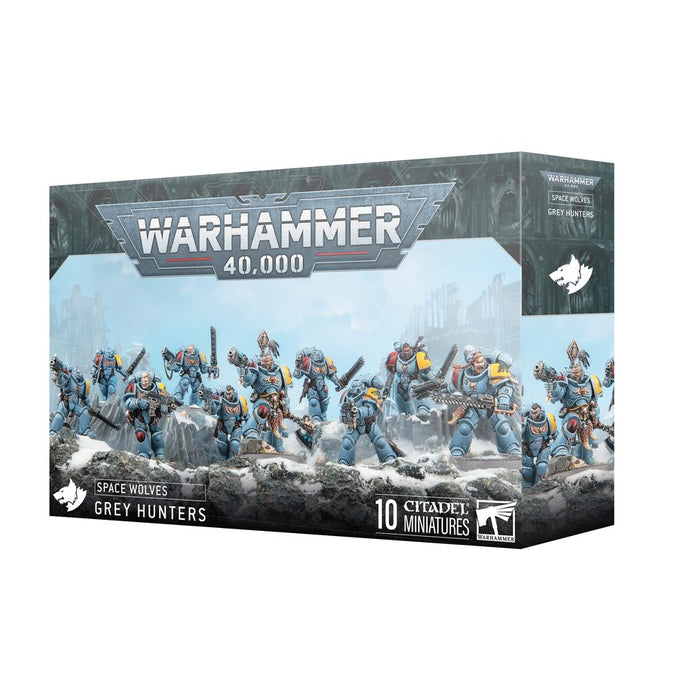 Collectible Miniature Games Games Workshop - Warhammer 40K - Space Wolves - Grey Hunters - 53-21 - Cardboard Memories Inc.