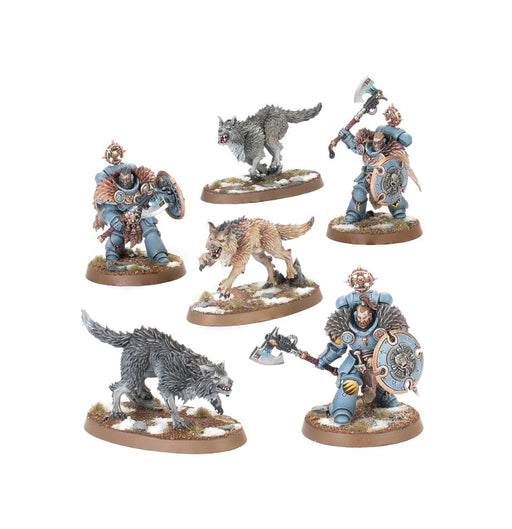Collectible Miniature Games Games Workshop - Warhammer 40K - Space Wolves - Wolf Guard Headtakers - 53-29 - Cardboard Memories Inc.