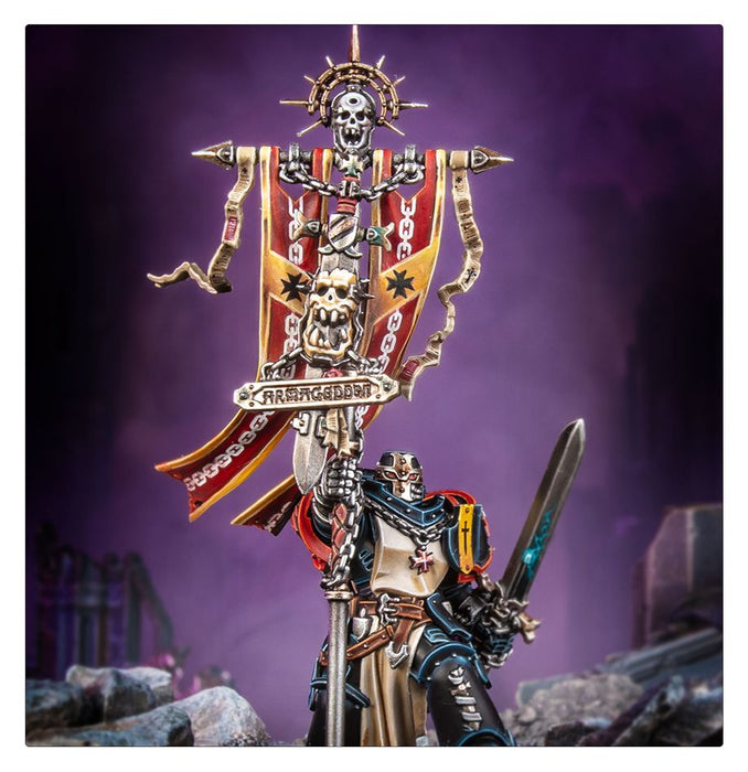 Collectible Miniature Games Games Workshop - Warhammer 40K - Black Templars - Crusade Ancient - 55-57 - Cardboard Memories Inc.