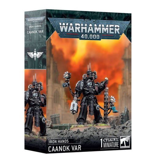 Collectible Miniature Games Games Workshop - Warhammer 40K - Space Marines - Iron Hands - Caanok Var - 55-59 - Cardboard Memories Inc.