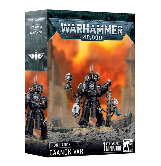 Collectible Miniature Games Games Workshop - Warhammer 40K - Space Marines - Iron Hands - Caanok Var - 55-59 - Cardboard Memories Inc.