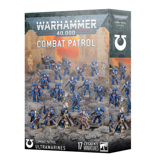 Collectible Miniature Games Games Workshop - Warhammer 40K - Space Marines - Ultramarines Combat Patrol - 73-558 - Cardboard Memories Inc.