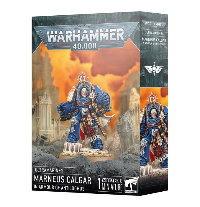 Collectible Miniature Games Games Workshop - Warhammer 40K - Space Marines - Marneus Calgar in Armor of Antilochus - 55-47 - Cardboard Memories Inc.