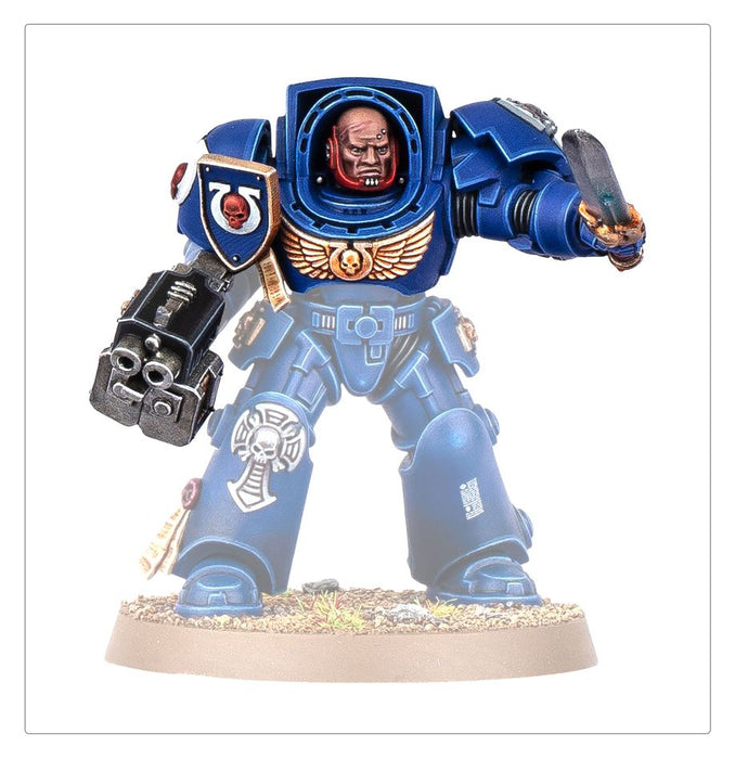 Collectible Miniature Games Games Workshop - Warhammer 40K - Space Marines - Ultramarines Upgrades & Transfers Kit - 55-72 - Cardboard Memories Inc.