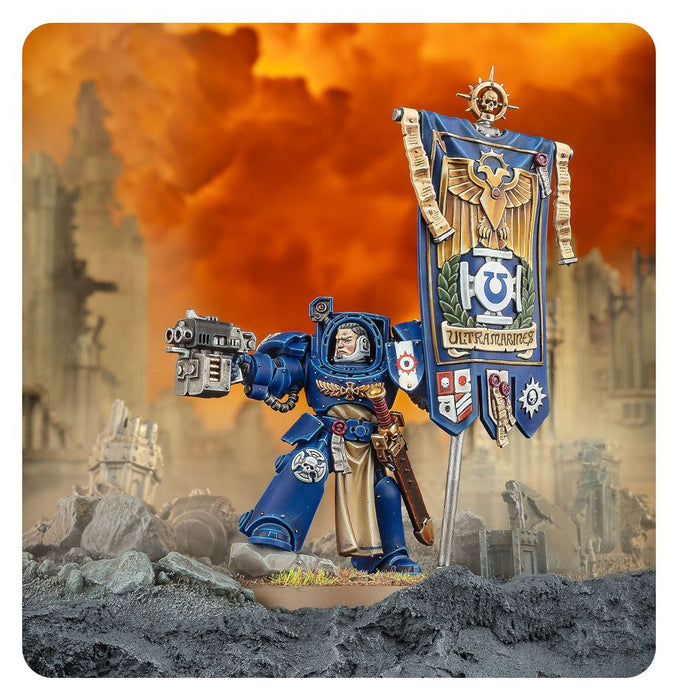 Collectible Miniature Games Games Workshop - Warhammer 40K - Space Marines - Ancient in Terminator Armour - 48-104 - Available December 6th 2025 - Cardboard Memories Inc.