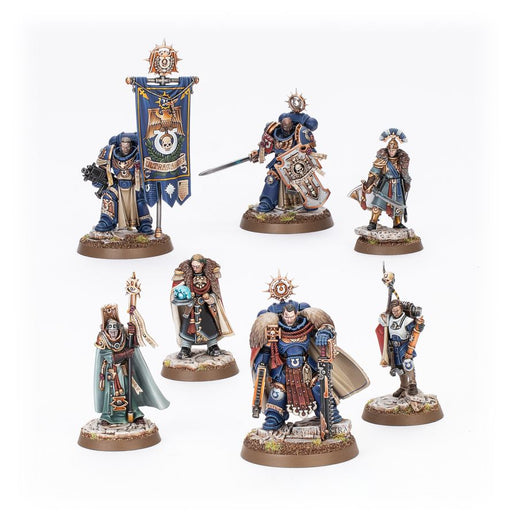 Collectible Miniature Games Games Workshop - Warhammer 40K - Space Marines - Captain Titus and The Wardens of Ultramar - 55-76 - Available January 24th, 2026 - Cardboard Memories Inc.