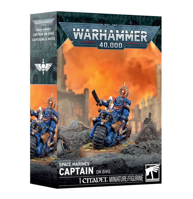 Games Workshop - Warhammer 40K - Space Marines - Captain on Bike - 48-113 - Pre-Order |
Cardboard Memories Inc.
5011921267569