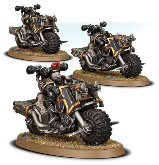 Collectible Miniature Games Games Workshop - Warhammer 40K - 11th Edition - Chaos Space Marines - Bikers - 43-08 - Cardboard Memories Inc.