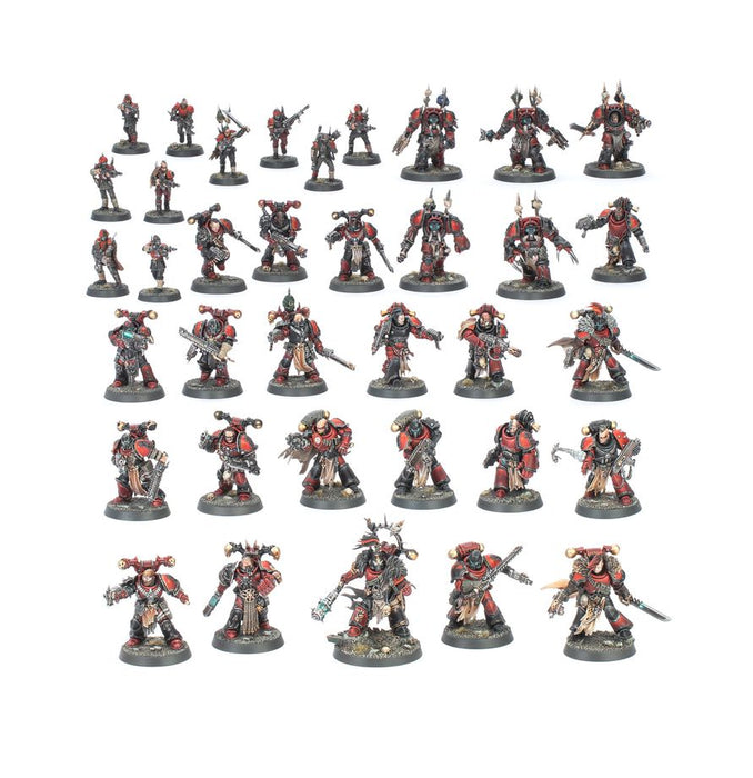Collectible Miniature Games Games Workshop - Warhammer 40K - Chaos Space Marines - Red Corsairs Battleforce - Lords of the Maelstrom - 43-108 - Cardboard Memories Inc.