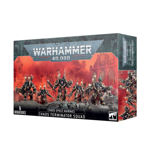Collectible Miniature Games Games Workshop - Warhammer 40K - Chaos Space Marines - Chaos Terminator Squad - 43-19 - Cardboard Memories Inc.