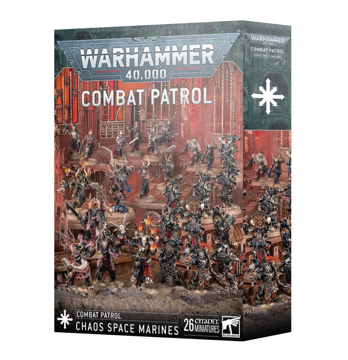 Collectible Miniature Games Games Workshop - Warhammer 40K - Chaos Space Marines - Combat Patrol - 43-20 - Cardboard Memories Inc.