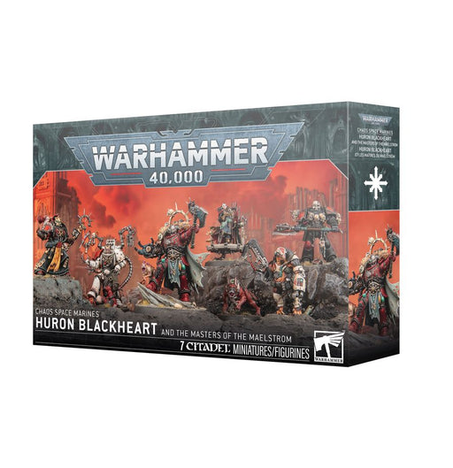 Collectible Miniature Games Games Workshop - Warhammer 40K - Chaos Space Marines - Huron Blackheart and the Masters of the Maelstrom - 43-110 - Pre-Order Available Feb 28th, 2026 - Cardboard Memories Inc.