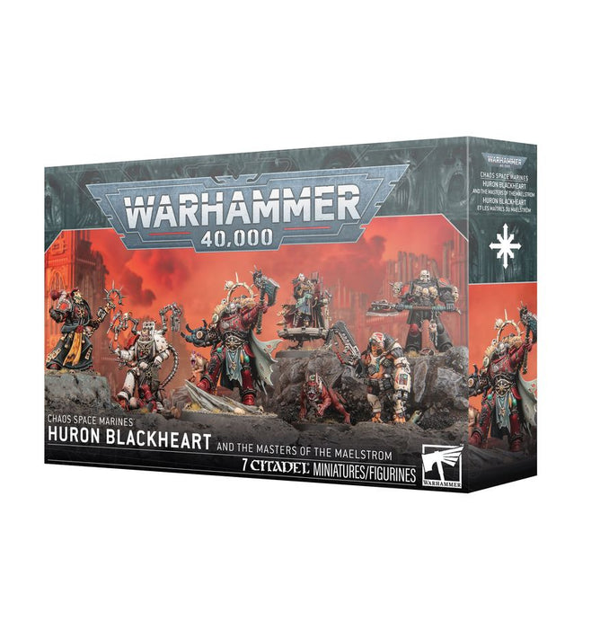 Collectible Miniature Games Games Workshop - Warhammer 40K - Chaos Space Marines - Huron Blackheart and the Masters of the Maelstrom - 43-110 - Pre-Order Available Feb 28th, 2026 - Cardboard Memories Inc.