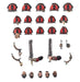 Collectible Miniature Games Games Workshop - Warhammer 40K - Chaos Space Marines - Red Corsairs - Upgrades and Transfers - 43-112 - Cardboard Memories Inc.