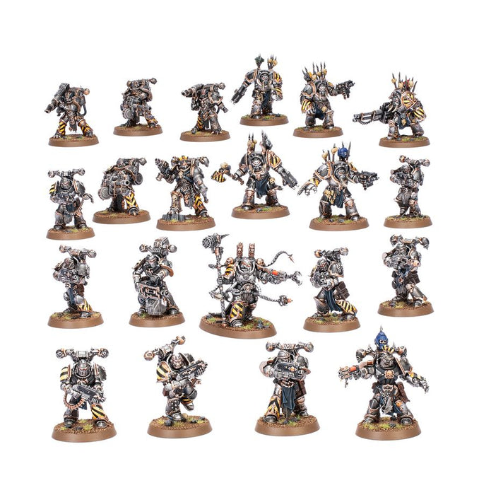 Collectible Miniature Games Games Workshop - Warhammer 40K - Chaos Space Marines - Iron Warriors - Combat Patrol - 73-434 - Cardboard Memories Inc.