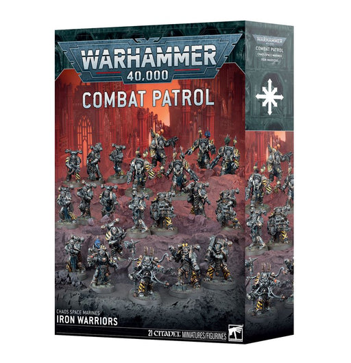 Games Workshop - Warhammer 40K - Chaos Space Marines - Iron Warriors - Combat Patrol - 73-434 - Pre-Order April 18th, 2026 |
Cardboard Memories Inc.
5011921252206