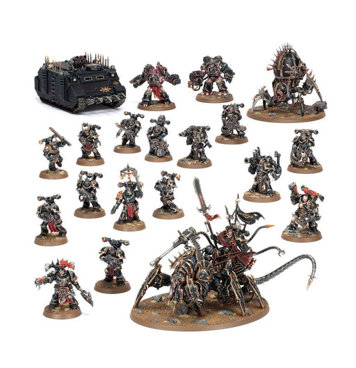 Collectible Miniature Games Games Workshop - Warhammer 40K - Chaos Space Marines - Battleforce - Hellforged Warband - 71-43 - Cardboard Memories Inc.
