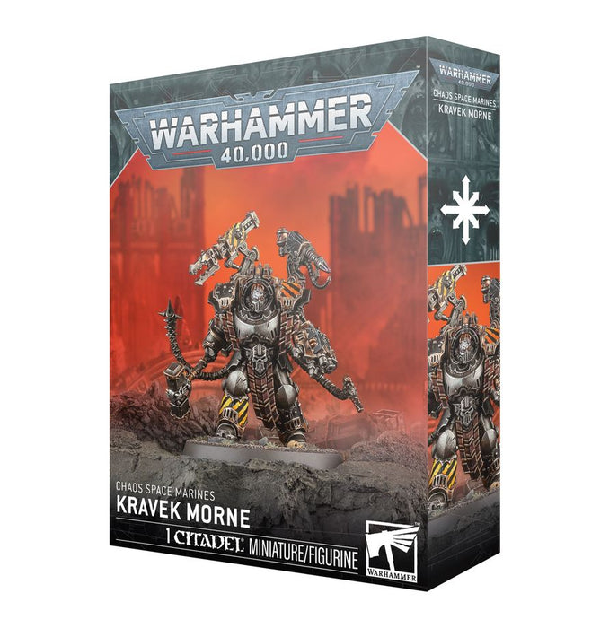 Collectible Miniature Games Games Workshop - Warhammer 40K - Chaos Space Marines - Kravek Morne - 43-33 - Cardboard Memories Inc.