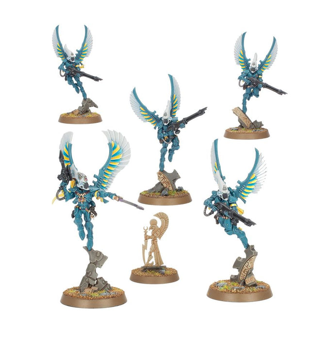Collectible Miniature Games Games Workshop - Warhammer 40K - Aeldari - Swooping Hawks - 46-47 - Cardboard Memories Inc.
