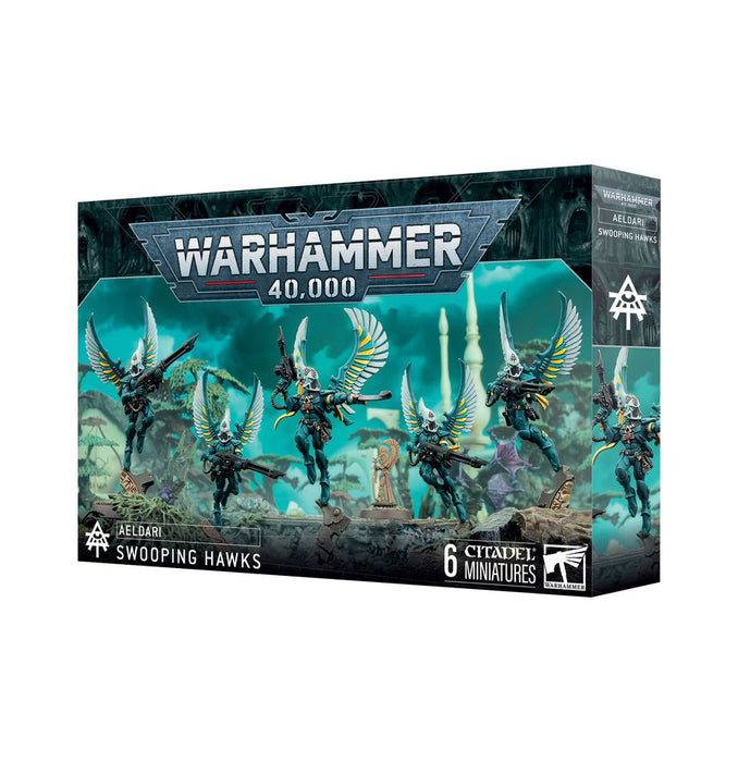 Collectible Miniature Games Games Workshop - Warhammer 40K - Aeldari - Swooping Hawks - 46-47 - Cardboard Memories Inc.