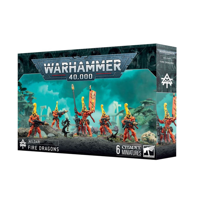 Collectible Miniature Games Games Workshop - Warhammer 40K - Aeldari - Fire Dragons - 46-46 - Cardboard Memories Inc.
