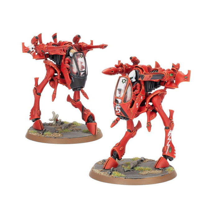 Collectible Miniature Games Games Workshop - Warhammer 40K - Aeldari - War Walkers - 46-18 - Cardboard Memories Inc.