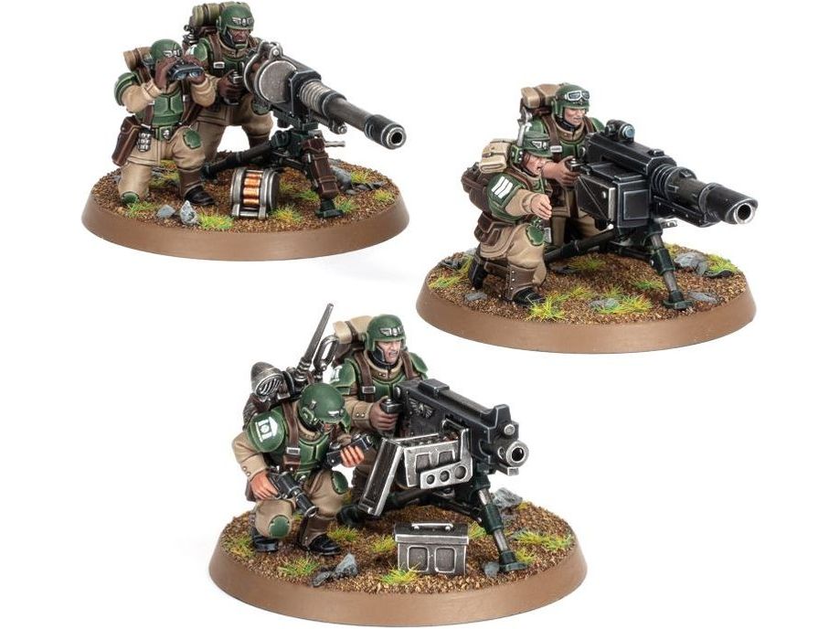 Collectible Miniature Games Games Workshop - Warhammer 40K - Astra Militarum - Heavy Weapons Squad - 47-19 - Cardboard Memories Inc.