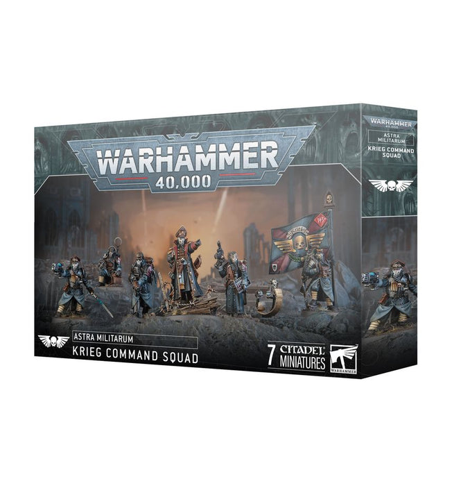 Collectible Miniature Games Games Workshop - Warhammer 40K - Astra Militarum - Krieg Command Squad - 47-72 - Cardboard Memories Inc.