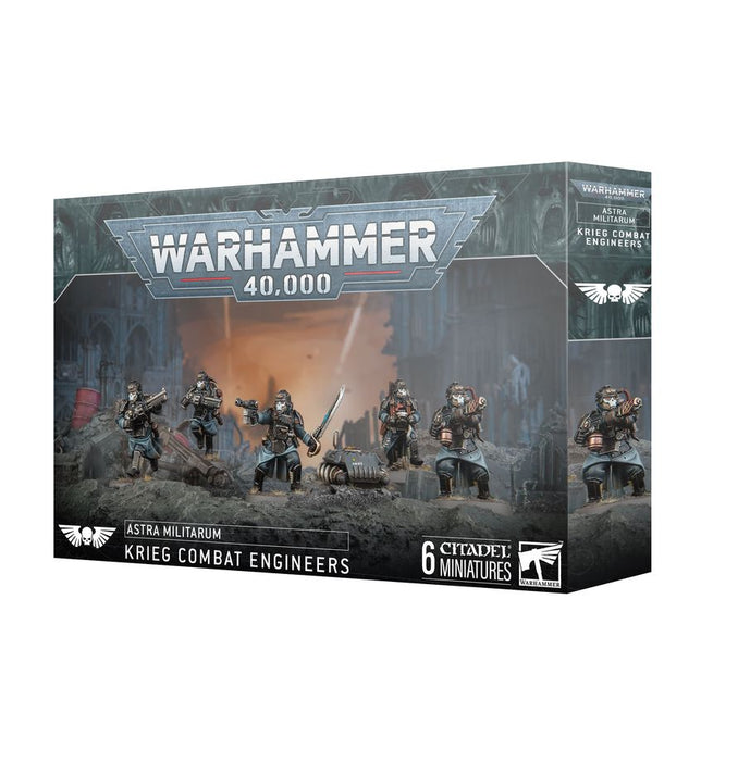 Collectible Miniature Games Games Workshop - Warhammer 40K - Astra Militarum - Krieg Combat Engineers - 47-76 - Cardboard Memories Inc.