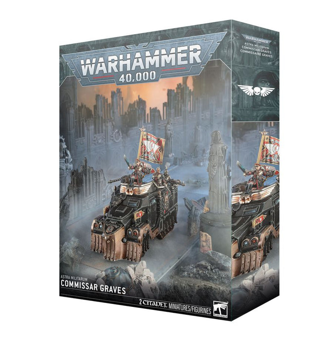 Collectible Miniature Games Games Workshop - Warhammer 40K - Astra Militarum - Commissar Graves - 47-58 - Cardboard Memories Inc.