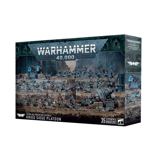 Collectible Miniature Games Games Workshop - Warhammer 40K - Astra Militarum - Battleforce - Krieg Siege Platoon - 71-47 - Available November 28th 2025 - Cardboard Memories Inc.